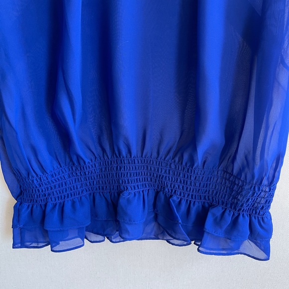 Ted Baker Just For You Gorgeous Royal Blue Tank Blouse Sz Small - Picture 4 of 4